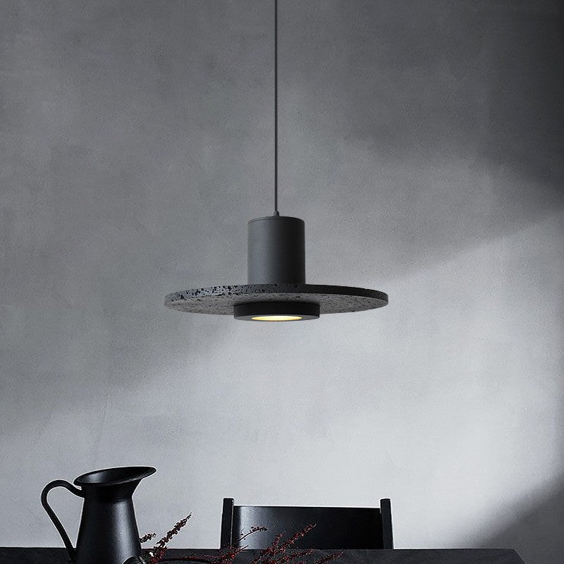 Modern black hole stone porch living room bedside chandelier restaurant bar industrial wind chandelier