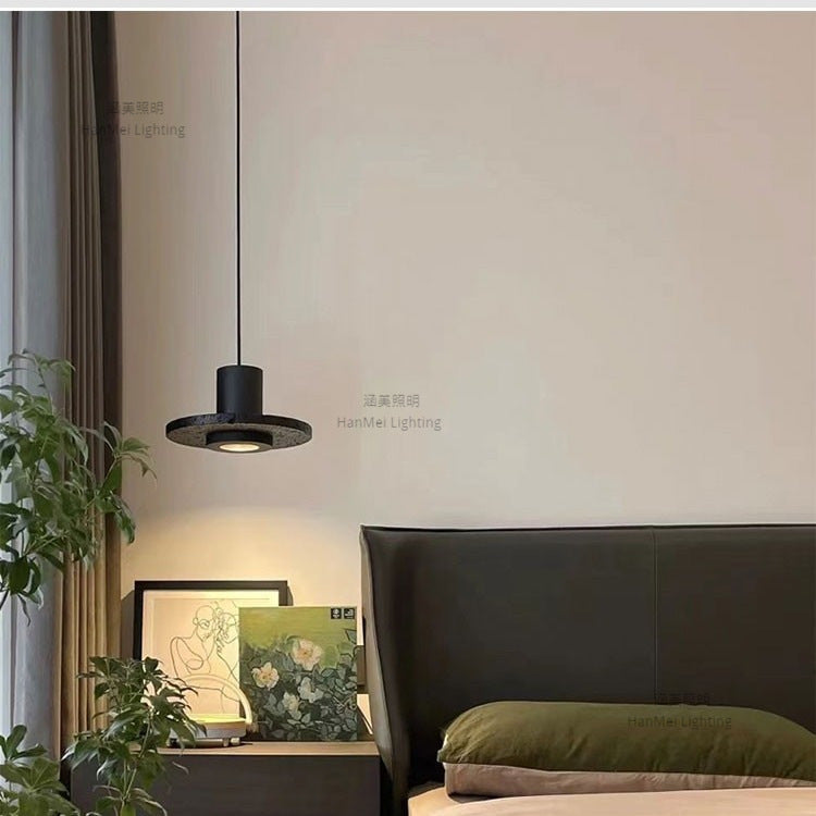 Modern black hole stone porch living room bedside chandelier restaurant bar industrial wind chandelier