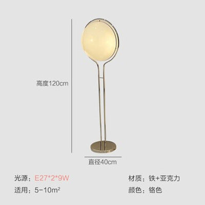 Zhongshan Lamps Nordic Living Room Sofa Floor Lamp Simple Bedroom Bedside Lamp Designer High-End Decorative Standing Lamp